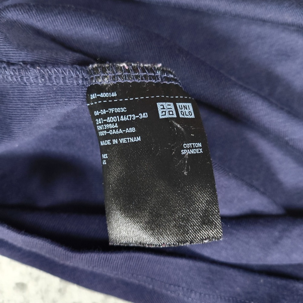 Uniqlo Helmut Lang Shirt Womens XL Blue Supima Long Sleeve Collaboration Stretch - Picture 6 of 7